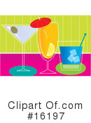 Cocktails Clipart #16197 by Maria Bell
