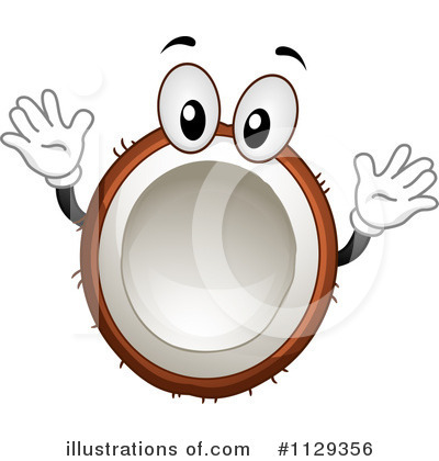 Royalty-Free (RF) Coconut Clipart Illustration by BNP Design Studio - Stock Sample #1129356