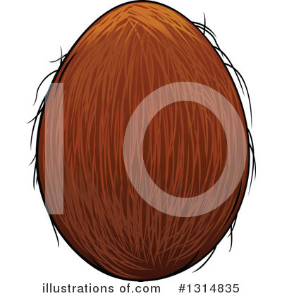Royalty-Free (RF) Coconut Clipart Illustration by Vector Tradition SM - Stock Sample #1314835