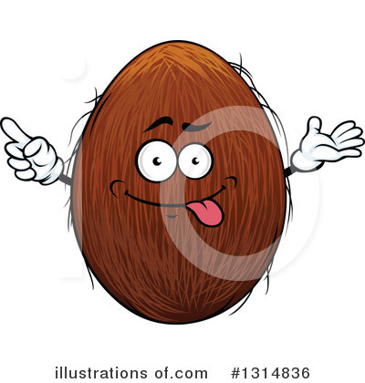 Royalty-Free (RF) Coconut Clipart Illustration by Vector Tradition SM - Stock Sample #1314836