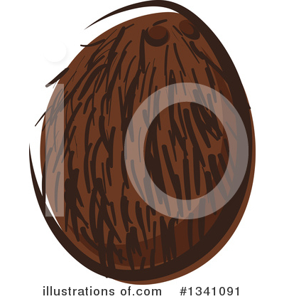 Royalty-Free (RF) Coconut Clipart Illustration by Vector Tradition SM - Stock Sample #1341091
