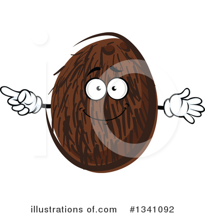 Royalty-Free (RF) Coconut Clipart Illustration by Vector Tradition SM - Stock Sample #1341092