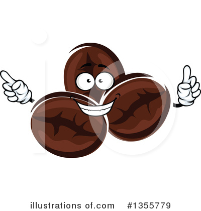 Royalty-Free (RF) Coffee Bean Clipart Illustration by Vector Tradition SM - Stock Sample #1355779