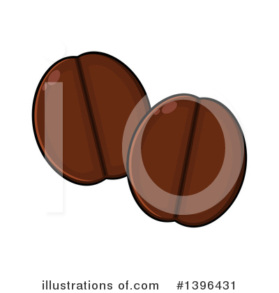 Royalty-Free (RF) Coffee Bean Clipart Illustration by Hit Toon - Stock Sample #1396431