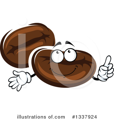 Royalty-Free (RF) Coffee Beans Clipart Illustration by Vector Tradition SM - Stock Sample #1337924