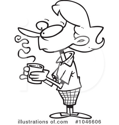 Royalty-Free (RF) Coffee Clipart Illustration by toonaday - Stock Sample #1046606
