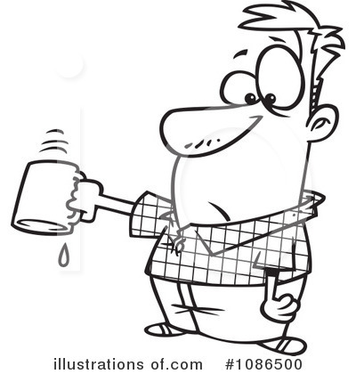 Royalty-Free (RF) Coffee Clipart Illustration by toonaday - Stock Sample #1086500