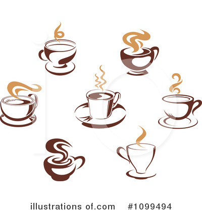 Royalty-Free (RF) Coffee Clipart Illustration by Vector Tradition SM - Stock Sample #1099494