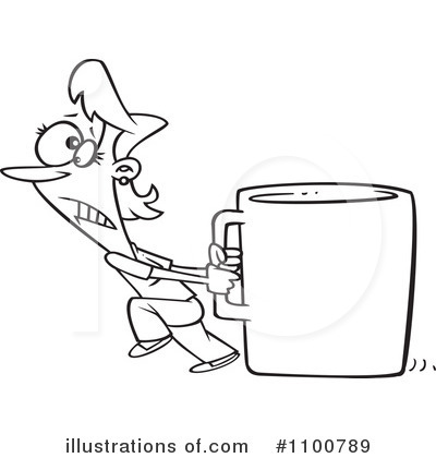 Royalty-Free (RF) Coffee Clipart Illustration by toonaday - Stock Sample #1100789