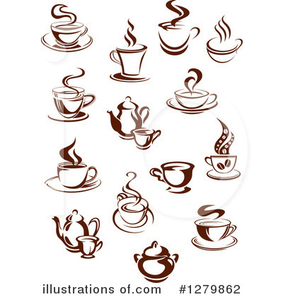 Royalty-Free (RF) Coffee Clipart Illustration by Vector Tradition SM - Stock Sample #1279862