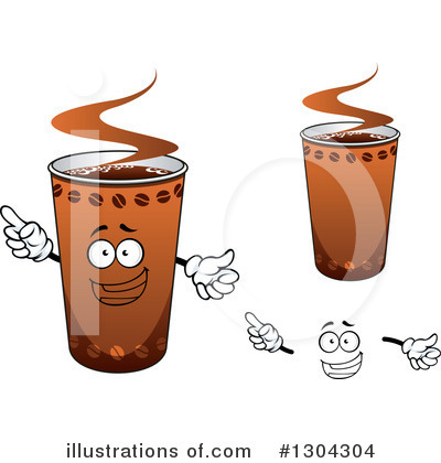 Royalty-Free (RF) Coffee Clipart Illustration by Vector Tradition SM - Stock Sample #1304304