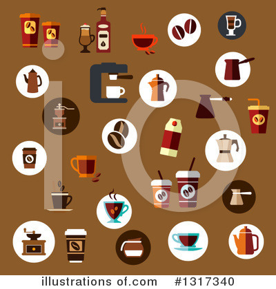 Royalty-Free (RF) Coffee Clipart Illustration by Vector Tradition SM - Stock Sample #1317340