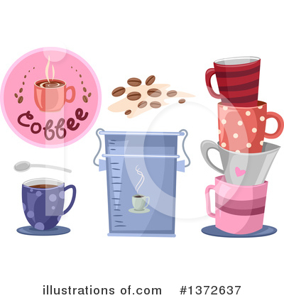 Royalty-Free (RF) Coffee Clipart Illustration by BNP Design Studio - Stock Sample #1372637