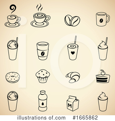 Royalty-Free (RF) Coffee Clipart Illustration by cidepix - Stock Sample #1665862