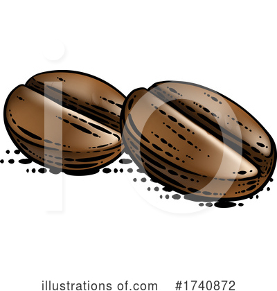Coffee Bean Clipart #1740872 by AtStockIllustration