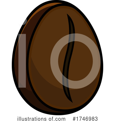 Coffee Bean Clipart #1746983 by Hit Toon
