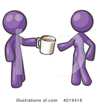 Purple Mascot Clipart #219418 by Leo Blanchette