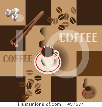 Royalty-Free (RF) Coffee Clipart Illustration by Eugene - Stock Sample #37574