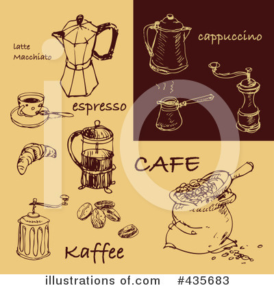 Royalty-Free (RF) Coffee Clipart Illustration by Eugene - Stock Sample #435683
