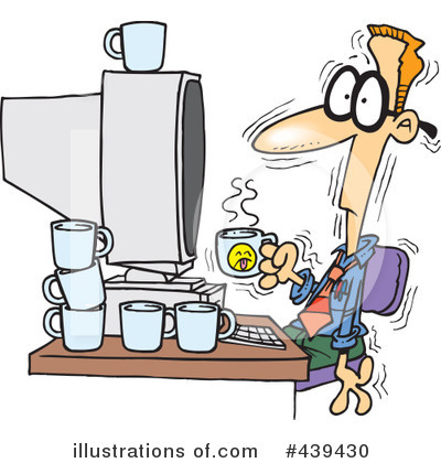 Royalty-Free (RF) Coffee Clipart Illustration by toonaday - Stock Sample #439430