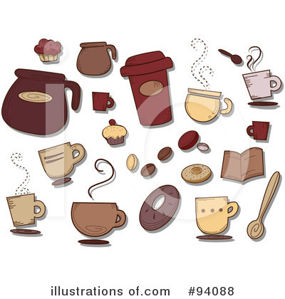 Royalty-Free (RF) Coffee Clipart Illustration by BNP Design Studio - Stock Sample #94088