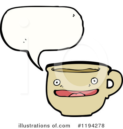 Royalty-Free (RF) Coffee Cup Clipart Illustration by lineartestpilot - Stock Sample #1194278