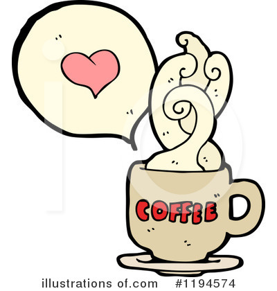 Royalty-Free (RF) Coffee Cup Clipart Illustration by lineartestpilot - Stock Sample #1194574