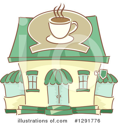 Royalty-Free (RF) Coffee House Clipart Illustration by BNP Design Studio - Stock Sample #1291776