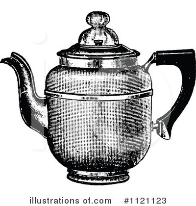 Royalty-Free (RF) Coffee Pot Clipart Illustration by Prawny Vintage - Stock Sample #1121123