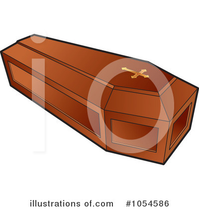 Royalty-Free (RF) Coffin Clipart Illustration by Lal Perera - Stock Sample #1054586