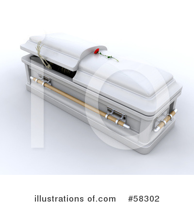 Royalty-Free (RF) Coffin Clipart Illustration by KJ Pargeter - Stock Sample #58302