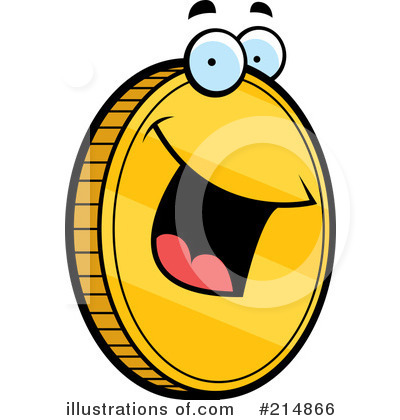 Royalty-Free (RF) Coin Clipart Illustration by Cory Thoman - Stock Sample #214866