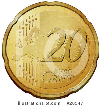 Royalty-Free (RF) Coin Clipart Illustration by beboy - Stock Sample #26547