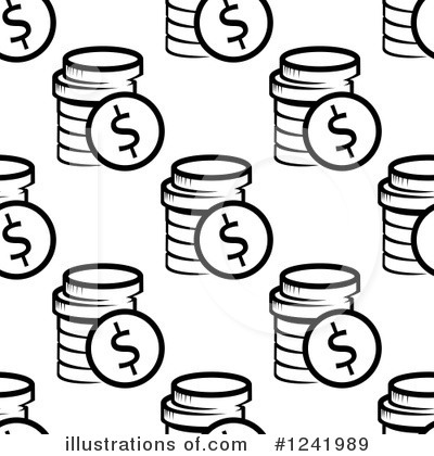 Royalty-Free (RF) Coins Clipart Illustration by Vector Tradition SM - Stock Sample #1241989
