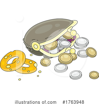 Royalty-Free (RF) Coins Clipart Illustration by Alex Bannykh - Stock Sample #1763948