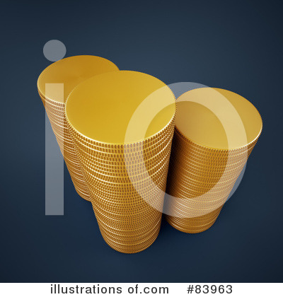 Royalty-Free (RF) Coins Clipart Illustration by Mopic - Stock Sample #83963
