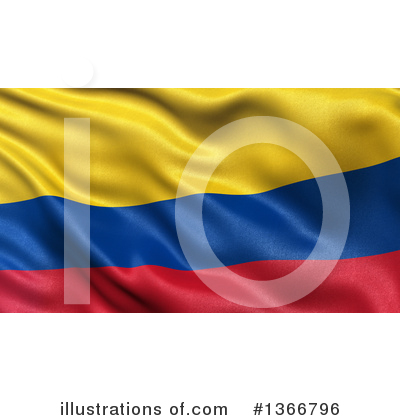 Colombia Flag Clipart #1366796 by stockillustrations