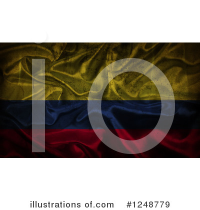 Royalty-Free (RF) Colombian Flag Clipart Illustration by KJ Pargeter - Stock Sample #1248779
