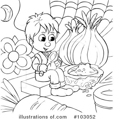 Royalty-Free (RF) Color Page Clipart Illustration by Alex Bannykh - Stock Sample #103052