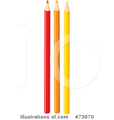 Royalty-Free (RF) Colored Pencil Clipart Illustration by Rosie Piter - Stock Sample #73070