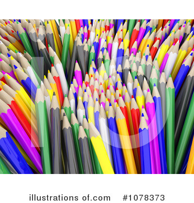 Royalty-Free (RF) Colored Pencils Clipart Illustration by KJ Pargeter - Stock Sample #1078373