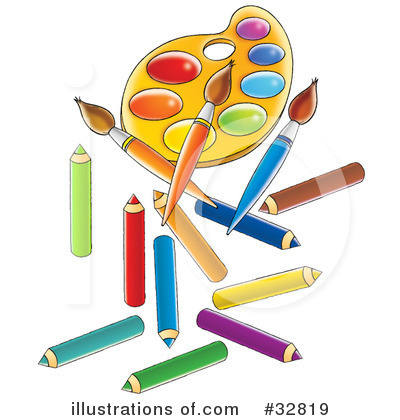 Colored Pencils Clipart #32819 by Alex Bannykh