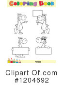 Coloring Book Page Clipart #1204692 by Hit Toon