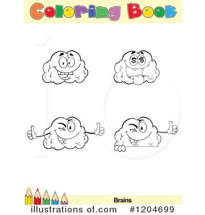 Royalty-Free (RF) Coloring Book Page Clipart Illustration by Hit Toon - Stock Sample #1204699