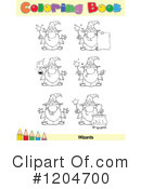 Coloring Book Page Clipart #1204700 by Hit Toon