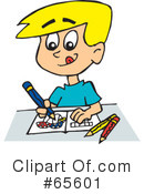Coloring Clipart #65601 by Dennis Holmes Designs