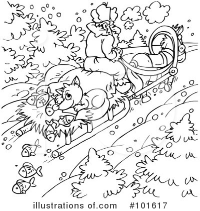 Royalty-Free (RF) Coloring Page Clipart Illustration by Alex Bannykh - Stock Sample #101617