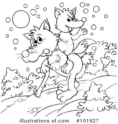 Royalty-Free (RF) Coloring Page Clipart Illustration by Alex Bannykh - Stock Sample #101627
