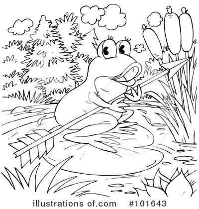 Royalty-Free (RF) Coloring Page Clipart Illustration by Alex Bannykh - Stock Sample #101643