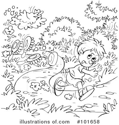 Royalty-Free (RF) Coloring Page Clipart Illustration by Alex Bannykh - Stock Sample #101658